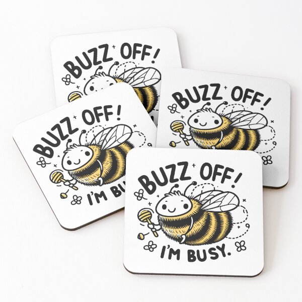 Item preview, Bumblebee: Buzz Off! I'm busy. designed and sold by Dungeon-Depot.