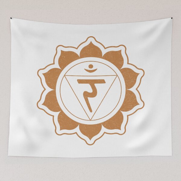 Item preview, Solar Plexus Chakra Mandala - Snow + Rust designed and sold by Irene Estelle.