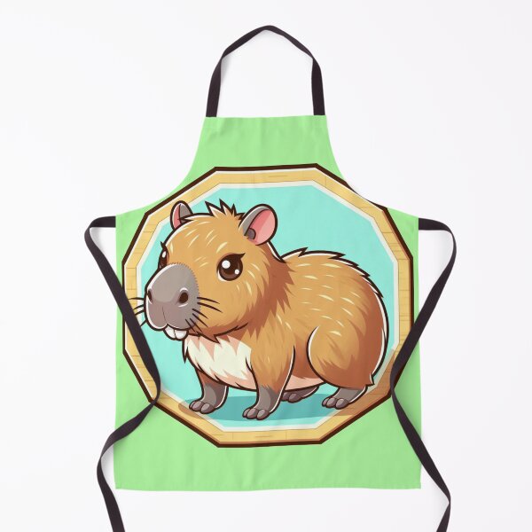 Item preview, Happy Cappy Awesome Capybara Cartoon Illustration Drawing designed and sold by CoffeeIsATrip.