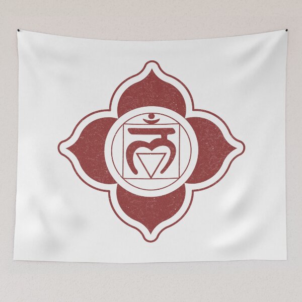 Item preview, Root Chakra Mandala - Snow + Ruby designed and sold by Irene Estelle.