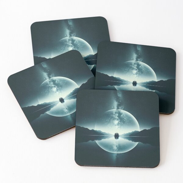 Item preview, Serene Night Lake Galaxy Reflection designed and sold by SunkenCost.