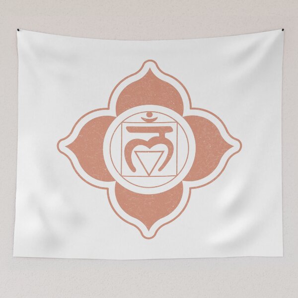 Item preview, Root Chakra Mandala - Snow + Coral designed and sold by Irene Estelle.