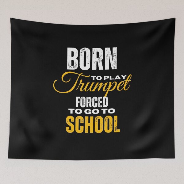 Item preview, Trompeta nacida para tocar trompeta obligada a ir a la escuela designed and sold by annoying-shirts.