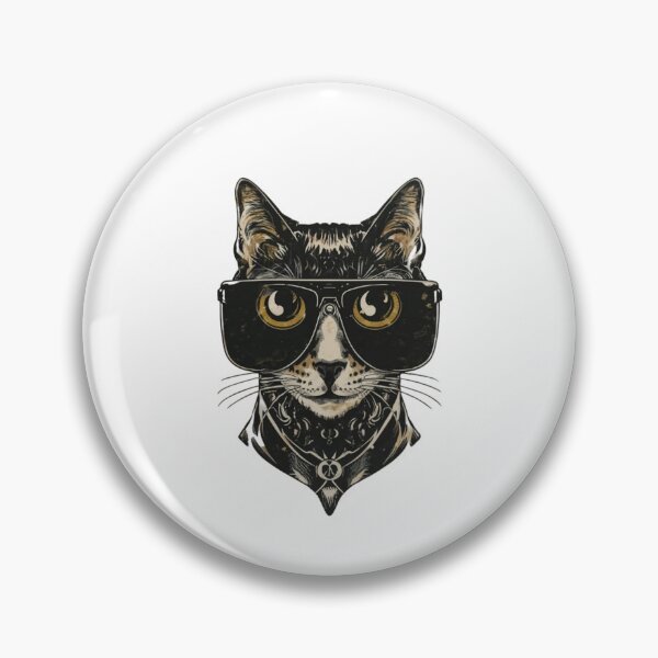 Item preview, Black Cat Bodyguard Crazy Vintage Funny Cat Owner designed and sold by ratchawoot.
