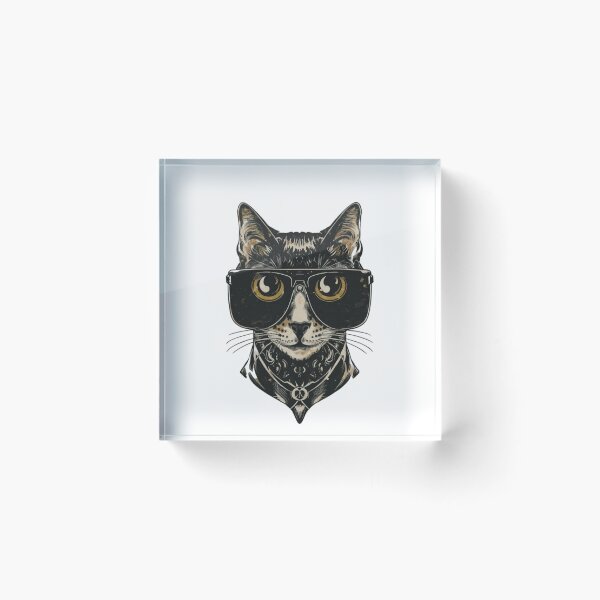 Item preview, Black Cat Bodyguard Crazy Vintage Funny Cat Owner designed and sold by ratchawoot.