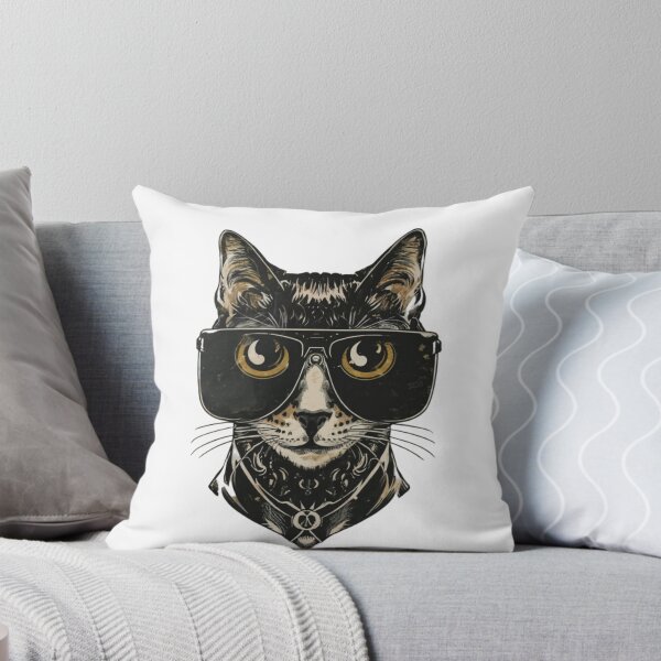 Item preview, Black Cat Bodyguard Crazy Vintage Funny Cat Owner designed and sold by ratchawoot.