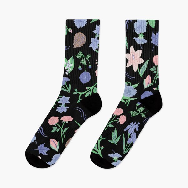 Item preview, Spring is around the corner (black, pink, blue) designed and sold by Dorina Larsdotter.
