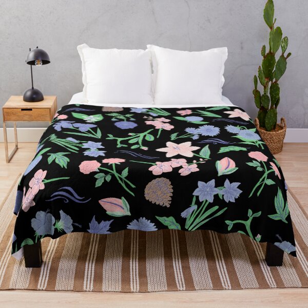 Item preview, Spring is around the corner (black, pink, blue) designed and sold by Dorina Larsdotter.