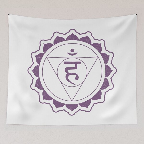 Item preview, Throat Chakra Mandala - Snow + Plum designed and sold by Irene Estelle.
