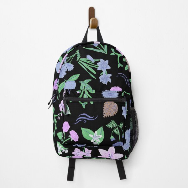 Item preview, Spring is around the corner (black, purple, blue) designed and sold by Dorina Larsdotter.