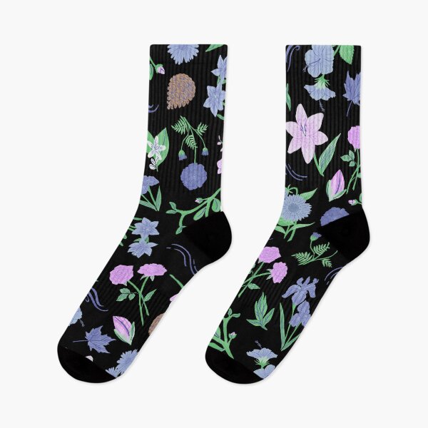 Item preview, Spring is around the corner (black, purple, blue) designed and sold by Dorina Larsdotter.