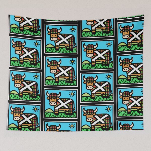 Item preview, Scottish Hairy Coo - Pop Art designed and sold by PickledjoArt.
