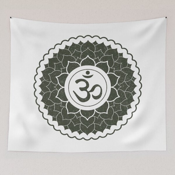 Artikelvorschau, Crown Chakra Mandala - Snow + Pine entworfen und verkauft von Irene Estelle.