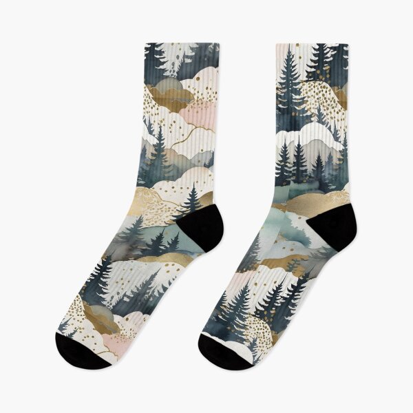 Item preview, pink and gold forest pattern dream forest designed and sold by Naturitude.