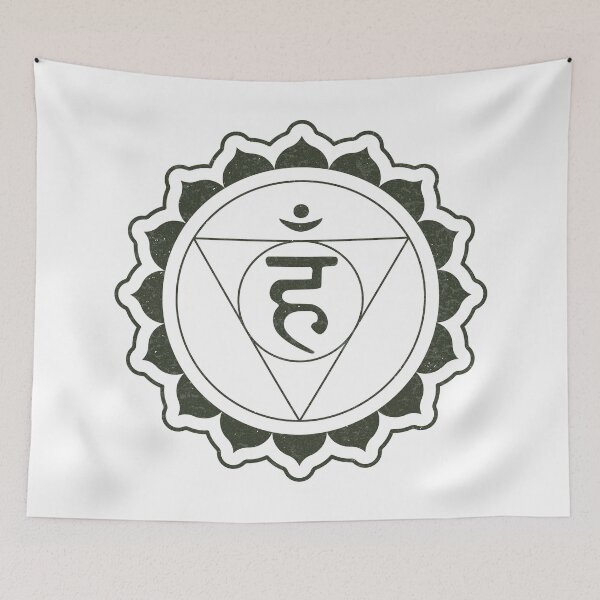 Item preview, Throat Chakra Mandala - Snow + Pine designed and sold by Irene Estelle.