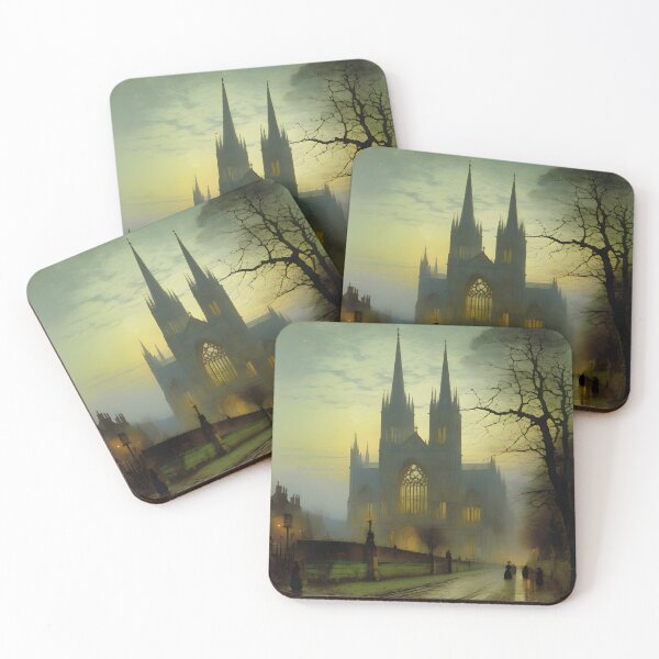 Item preview, Gothic Cathedral in the Moonlight designed and sold by darkgothicart.