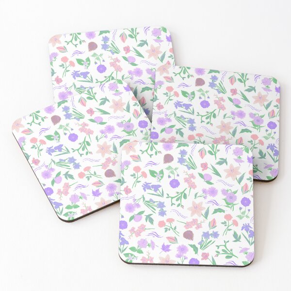 Item preview, Spring is around the corner (white, pink, purple) designed and sold by Dorina Larsdotter.