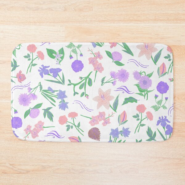 Item preview, Spring is around the corner (white, pink, purple) designed and sold by Dorina Larsdotter.