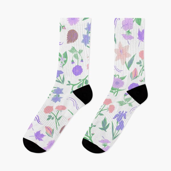 Item preview, Spring is around the corner (white, pink, purple) designed and sold by Dorina Larsdotter.