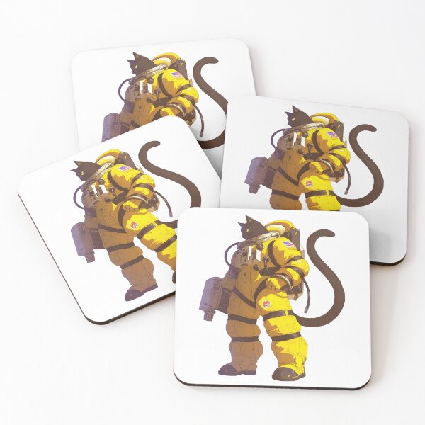 Item preview, Illustration of a Cat in Firefighter Gear designed and sold by kitidach-create.