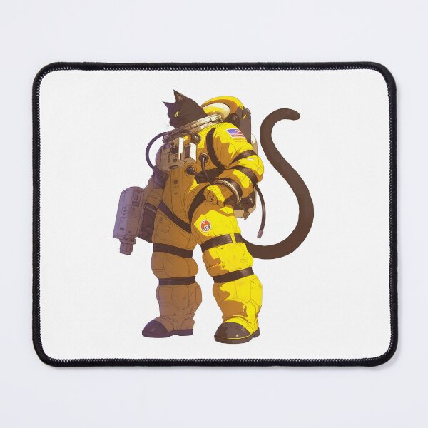 Item preview, Illustration of a Cat in Firefighter Gear designed and sold by kitidach-create.