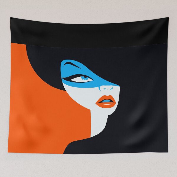Item preview, abstract portrait of a woman designed and sold by Mike Kiev art.
