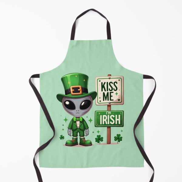 Item preview, Interstellar Irish: St. Patrick's Day Alien designed and sold by Hibiskusmond.