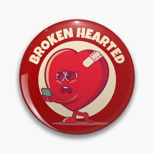 Item preview, Broken hearted broken heart (on dark colors) designed and sold by messy-nessie.