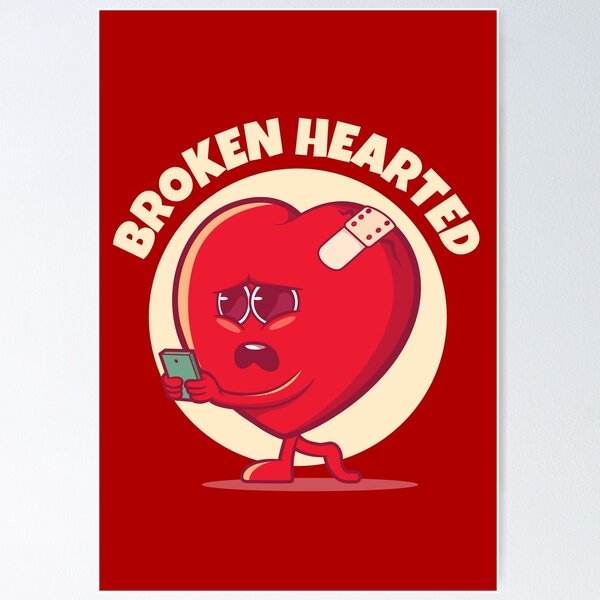 Item preview, Broken hearted broken heart (on dark colors) designed and sold by messy-nessie.