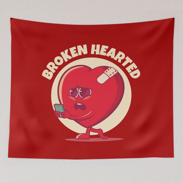 Item preview, Broken hearted broken heart (on dark colors) designed and sold by messy-nessie.