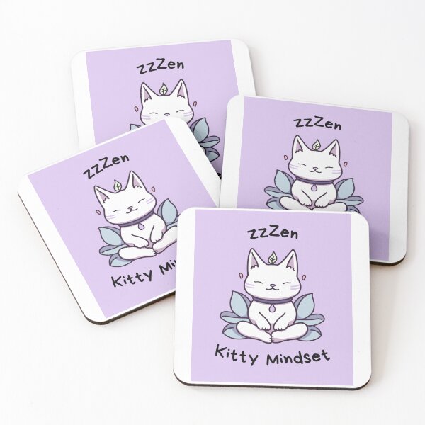Item preview, Kawaii Cute Yoga Meditating Cat designed and sold by AdaMazingDesign.