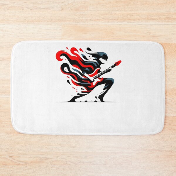 Item preview, Fiery Riffs - Electric Guitarist in Flames designed and sold by SADStyleDesigns.