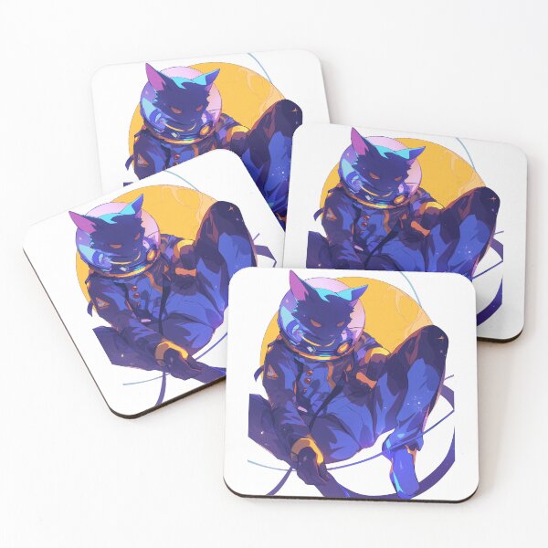 Item preview, Cosmic Cat Astronaut Illustration designed and sold by kitidach-create.