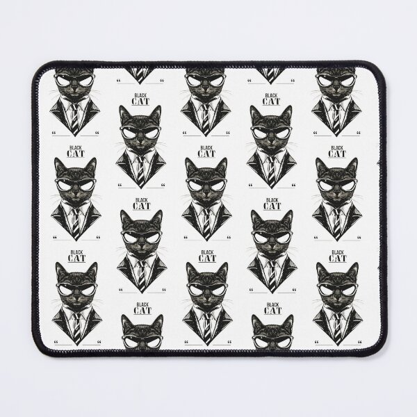 Item preview, Black Cat Bodyguard Crazy Vintage Funny Cat Owner designed and sold by ratchawoot.
