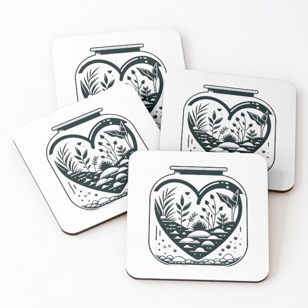 Item preview, Botanical Heart - Nature Love Terrarium Art designed and sold by SADStyleDesigns.