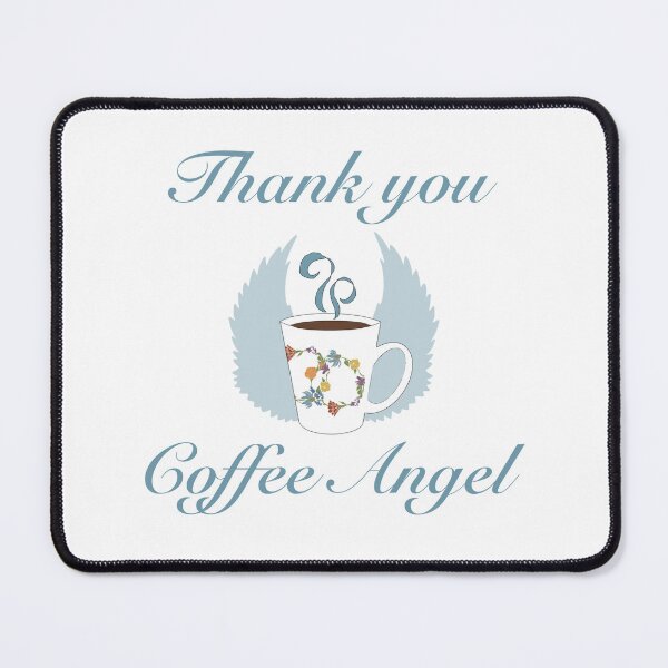 Item preview, Thank you coffee angel designed and sold by Flowersonstuff.
