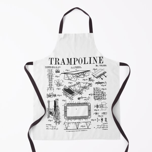 Item preview, Trampoline Gymnastic Trampolinist Funny Vintage Patent Print designed and sold by GrandeDuc.