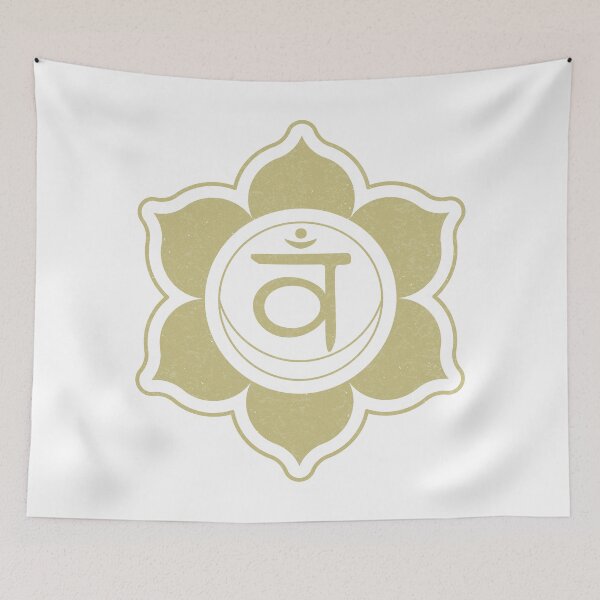 Item preview, Sacral Chakra Mandala - Snow + Gold designed and sold by Irene Estelle.