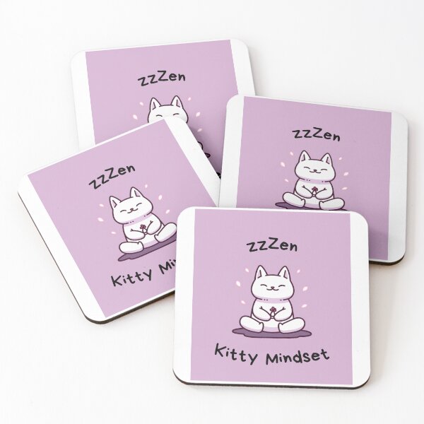 Item preview, Kawaii Cute Yoga Meditating Cat designed and sold by AdaMazingDesign.