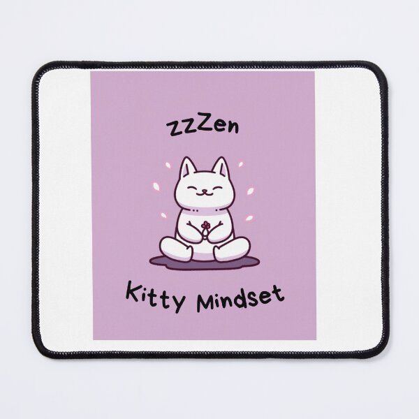 Item preview, Kawaii Cute Yoga Meditating Cat designed and sold by AdaMazingDesign.