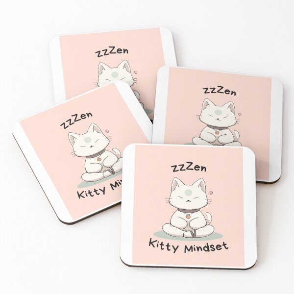 Item preview, Kawaii Cute Yoga Meditating Cat designed and sold by AdaMazingDesign.