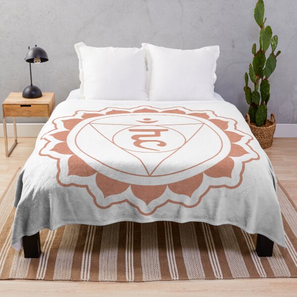 Item preview, Throat Chakra Mandala - Snow + Coral designed and sold by Irene Estelle.
