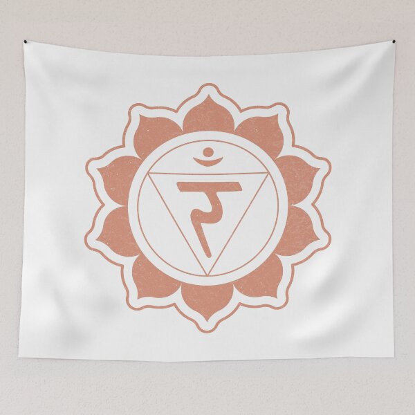 Item preview, Solar Plexus Chakra Mandala - Snow + Coral designed and sold by Irene Estelle.