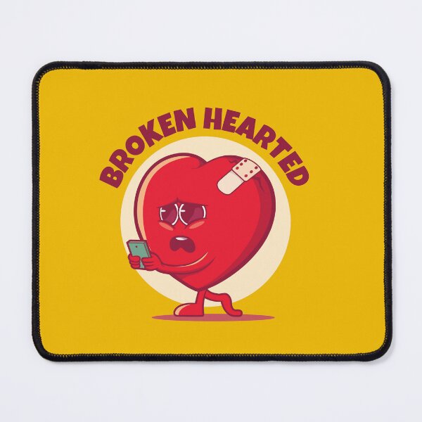 Item preview, Broken hearted broken heart (on light colors) designed and sold by messy-nessie.