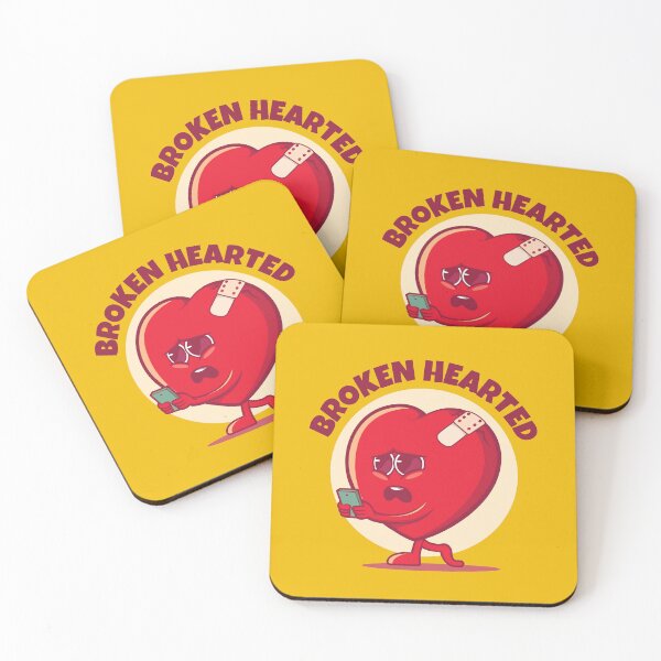 Item preview, Broken hearted broken heart (on light colors) designed and sold by messy-nessie.
