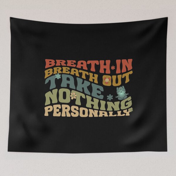 Item preview, Groovy Yoga Cat Breathe In Breathe Out Take Nothing Personally designed and sold by Lelijo.