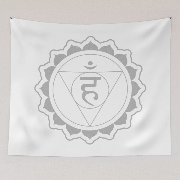 Item preview, Throat Chakra Mandala - Snow + Fog designed and sold by Irene Estelle.