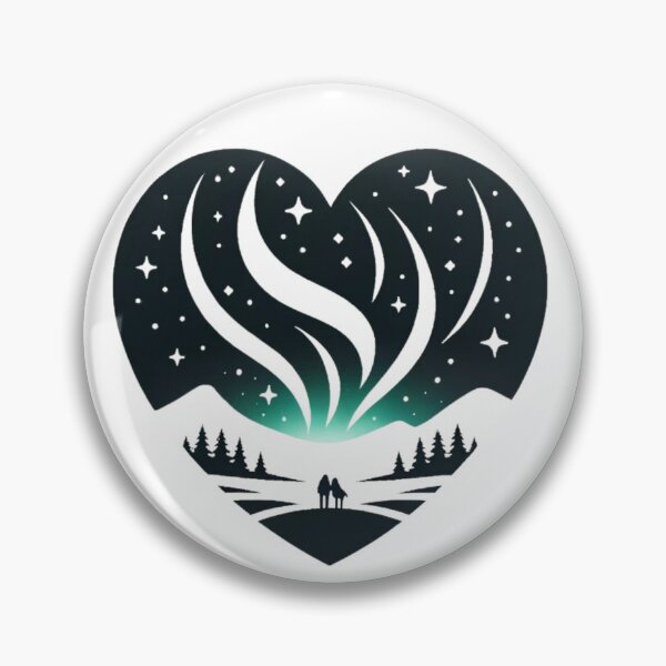 Item preview, Aurora Love Dance - Heart-shaped Northern Lights designed and sold by SADStyleDesigns.