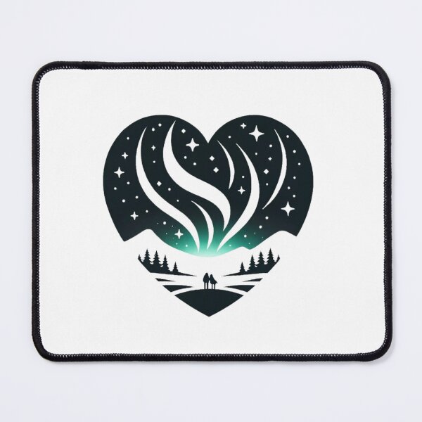 Item preview, Aurora Love Dance - Heart-shaped Northern Lights designed and sold by SADStyleDesigns.