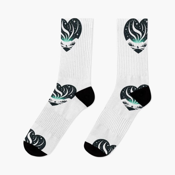 Item preview, Aurora Love Dance - Heart-shaped Northern Lights designed and sold by SADStyleDesigns.